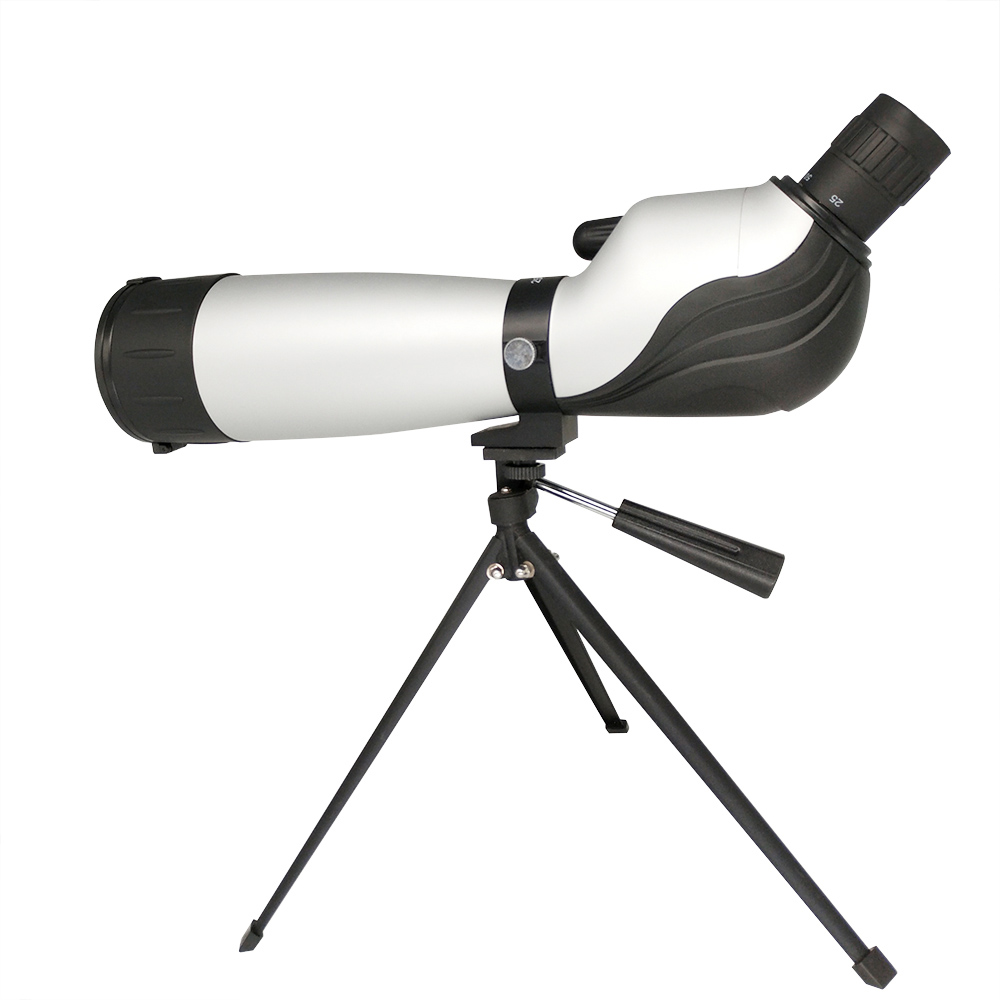 Spotting Scope 25-75x75 Silver Astronomical Telescope with Tripod & Cases for Birding Target Shooting Sports