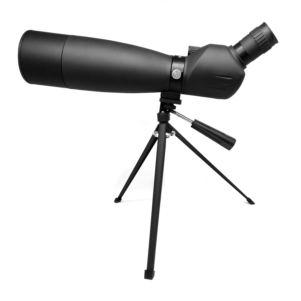 25-75x75 Black Spotting Scope Astronomical Telescope for Stargazing