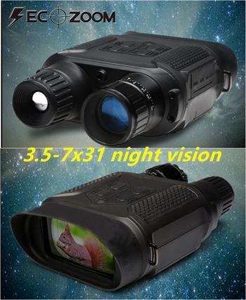 3.5-7x31 Infrared Night Vision Zoom Binoculars with Digital Camera
