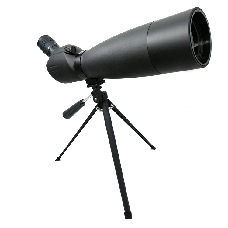 Spotting Scope with Tripod 25-75x75mm Angled Bak4 Prism Scope for Bird Watching Hunting