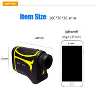 Yellow Laser Golf Rangefinder For Hunting 6X Laser Rangefinder For Golfing
